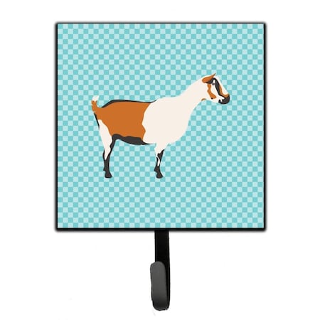Carolines Treasures Alpine Goat Blue Check Leash or Key Holder BB8054SH4